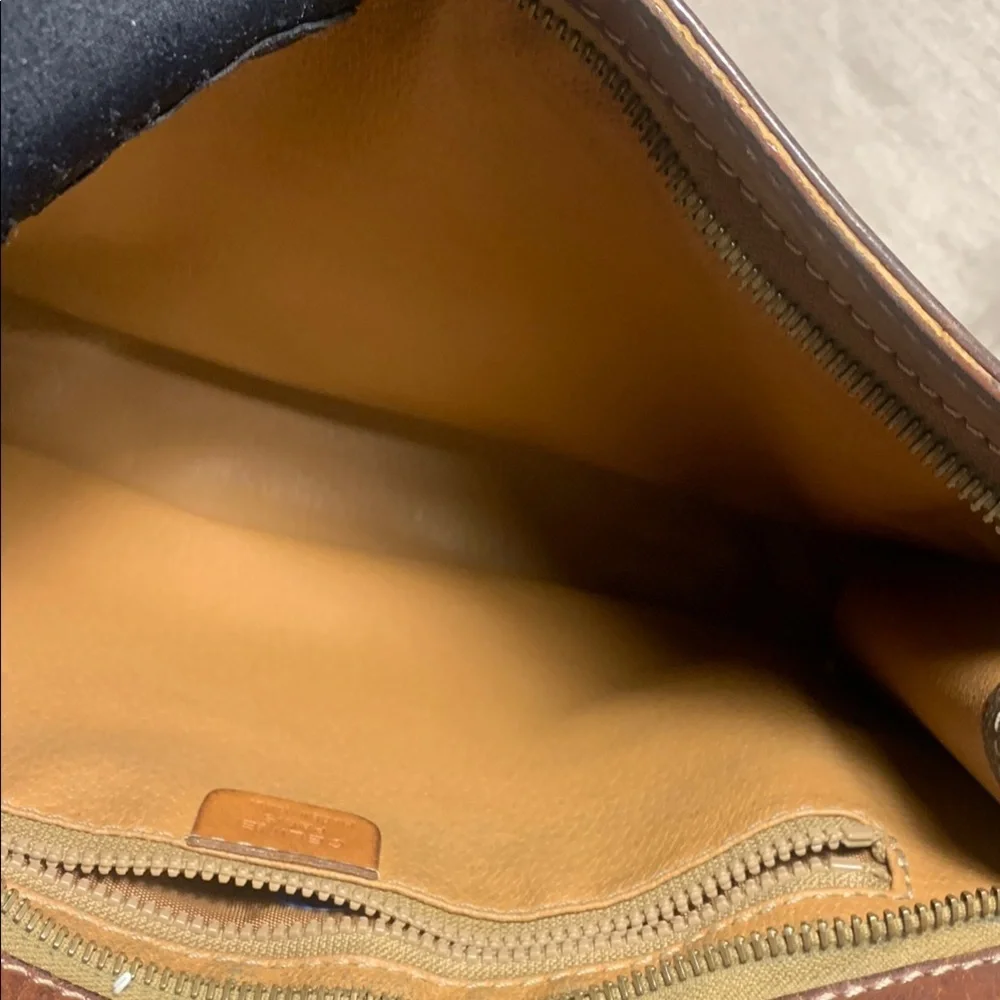 Luxurious Celine Brown Messenger oversized Macadam Pouch